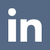 LinkedIn icon: a light blue square with a cutout 'in' in the center. Link to Edward S. Dormer's LinkedIn account.